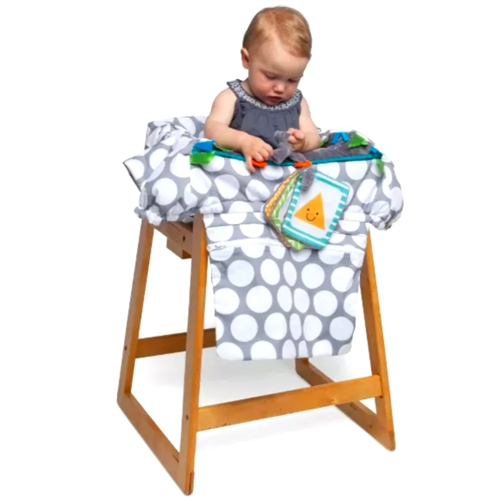 GUC Boppy Preferred Shopping Cart Cover - Gray Dots - Picture 9 of 16